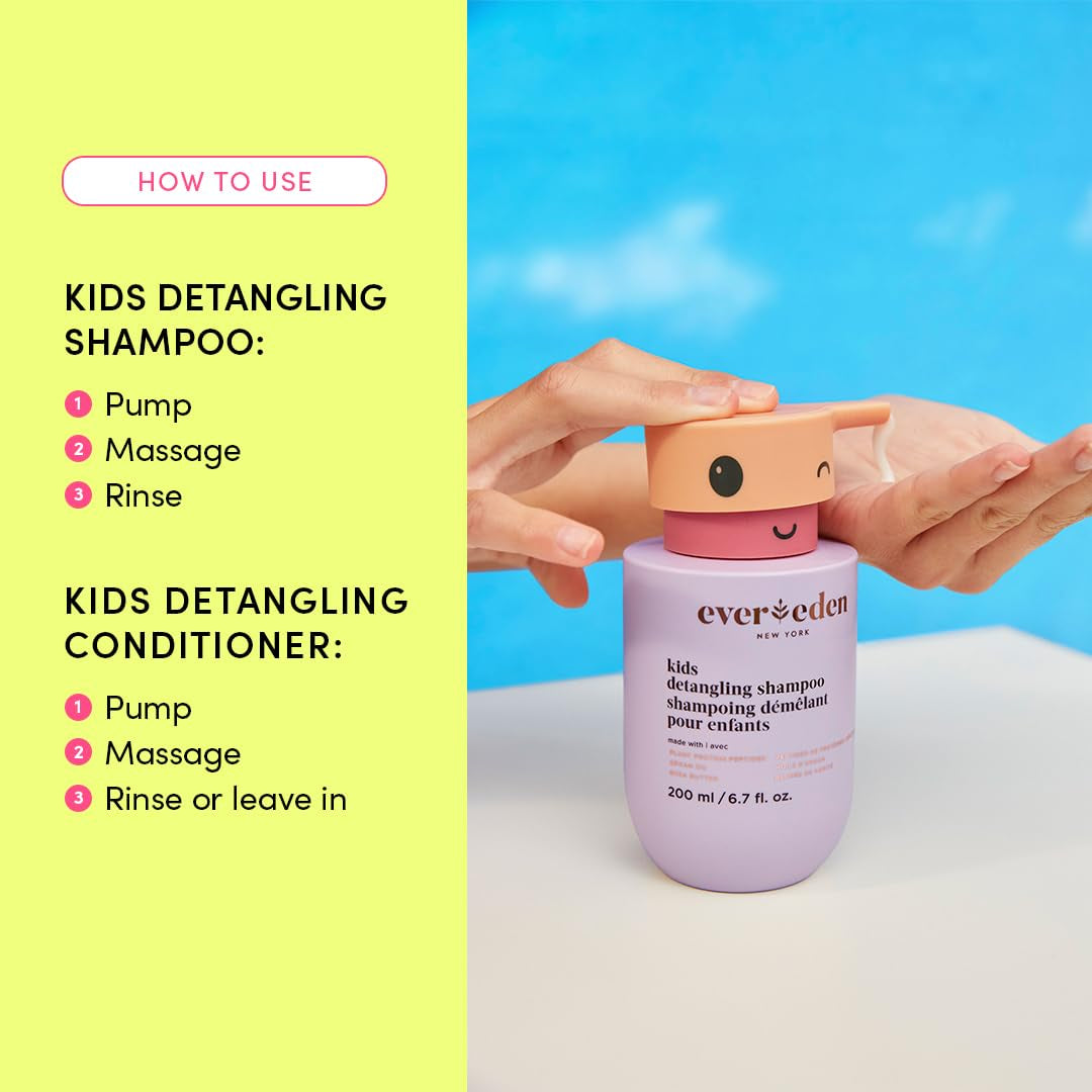 Evereden Kids Routine Bundle – Face & Hair Care Set | Clean, Gentle Skincare & Haircare for Children 3+
