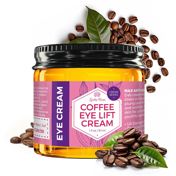 Leven Rose Coffee Eye Lift Cream – 30ml | Anti-Aging, Firming & Brightening Eye Cream