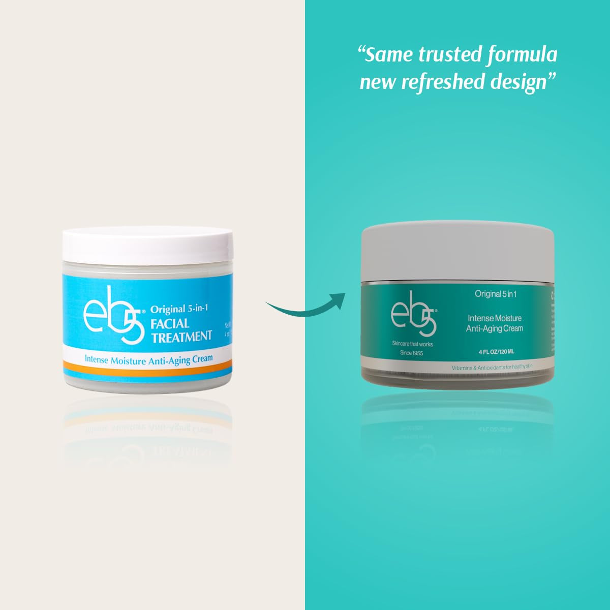 eb5 Intense Moisture Anti-Aging Cream – 120ml | Firming, Hydrating Wrinkle Cream for Youthful Skin