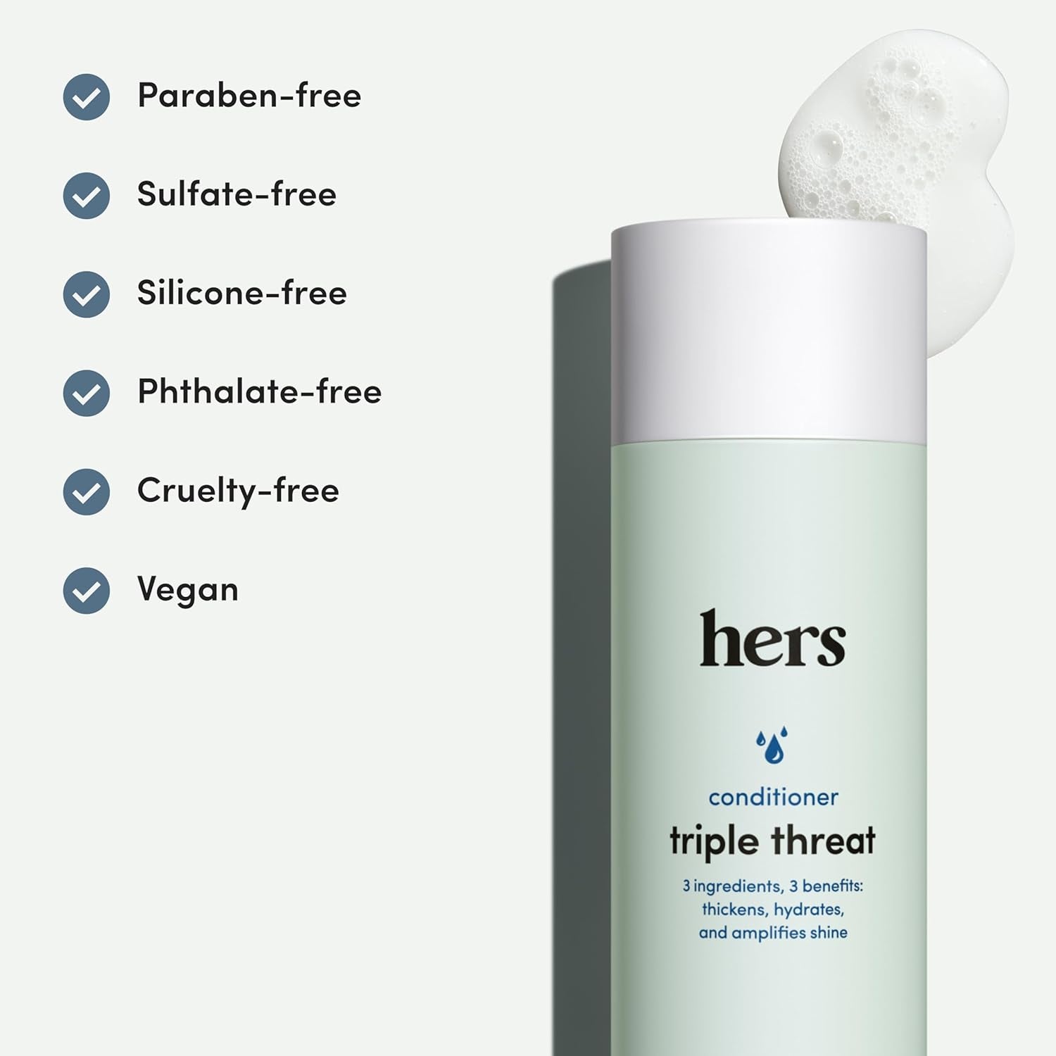 Hers Triple Threat Conditioner – 190ml (2 Pack) | Weightless Hydration & Fuller-Looking Hair
