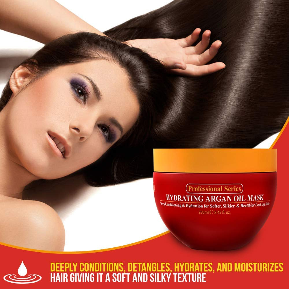 Arvazallia Hydrating Argan Oil Mask – 250ml | Deep Moisture & Repair for Dry, Damaged Hair