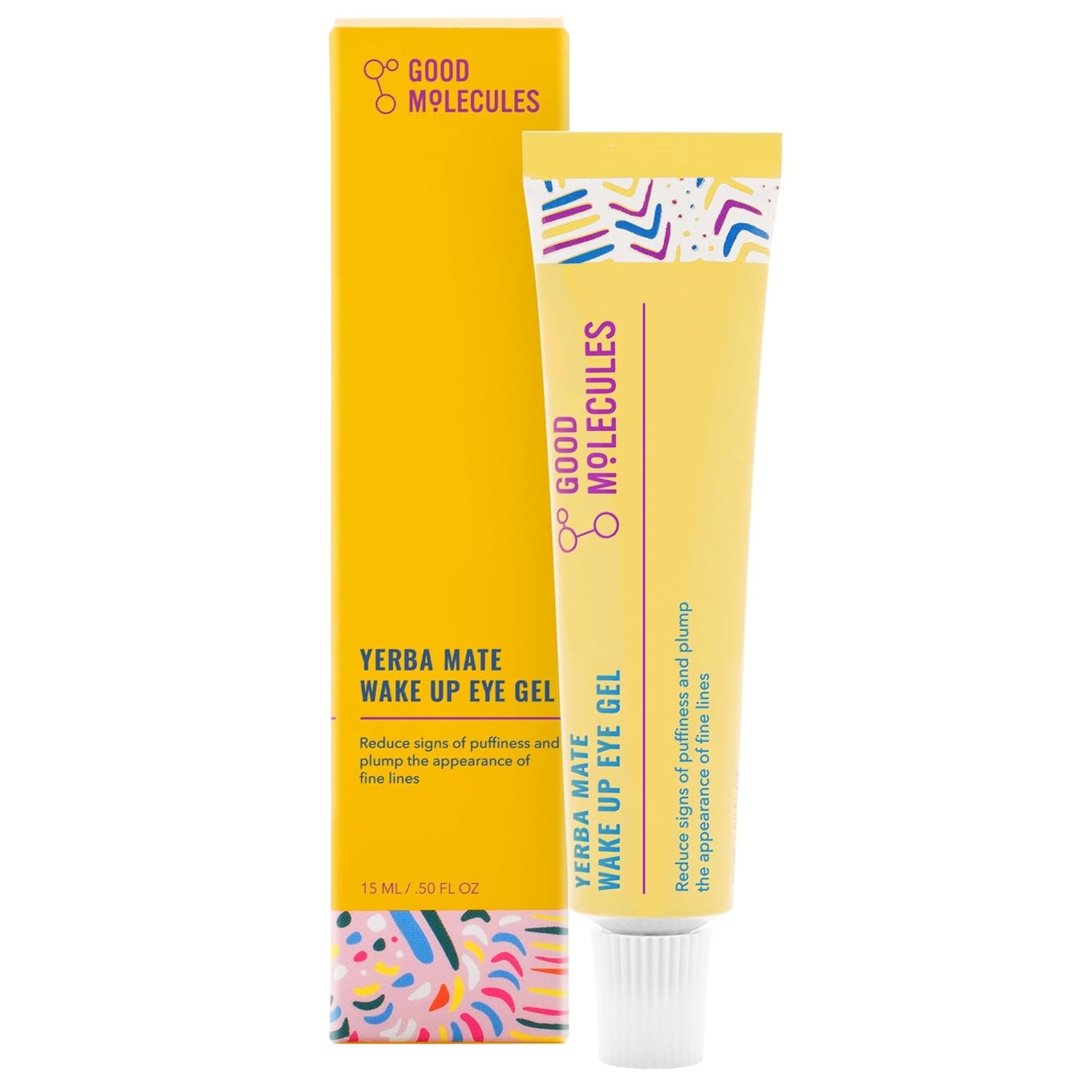Good Molecules Yerba Mate Wake Up Eye Gel – 15ml | Brightening, Depuffing & Hydrating