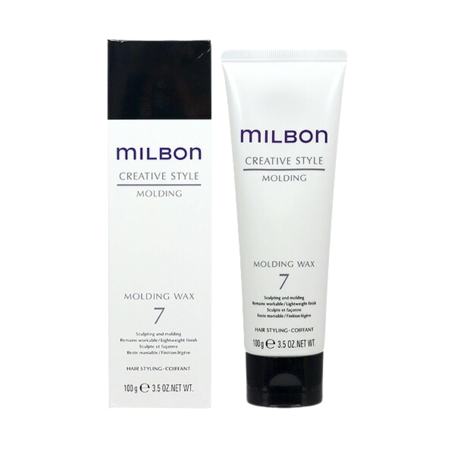 Milbon Creative Style Molding Wax #7 – 100g | Strong Hold for Sculpting & Molding