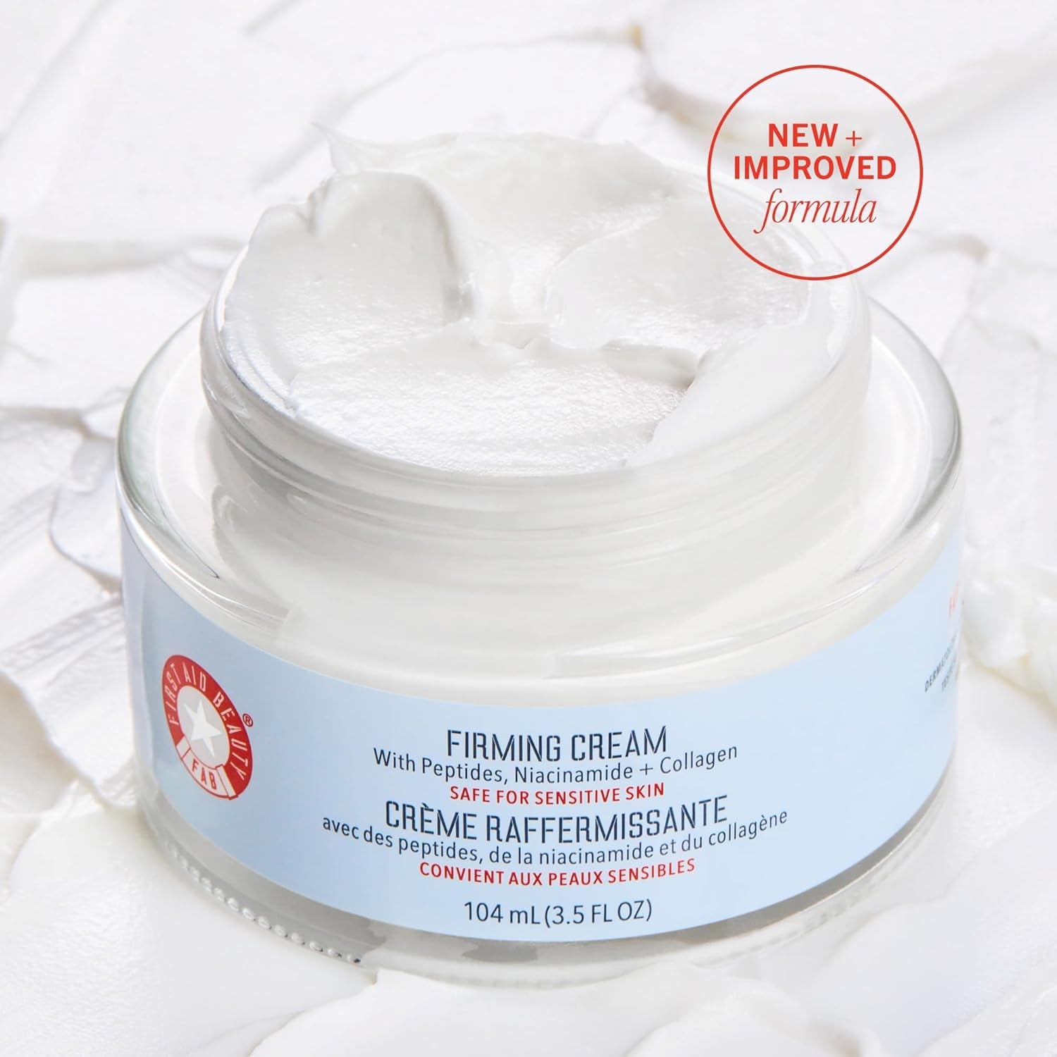 First Aid Beauty Firming Cream – 104ml | Collagen-Boosting Moisturizer for Youthful, Plump Skin