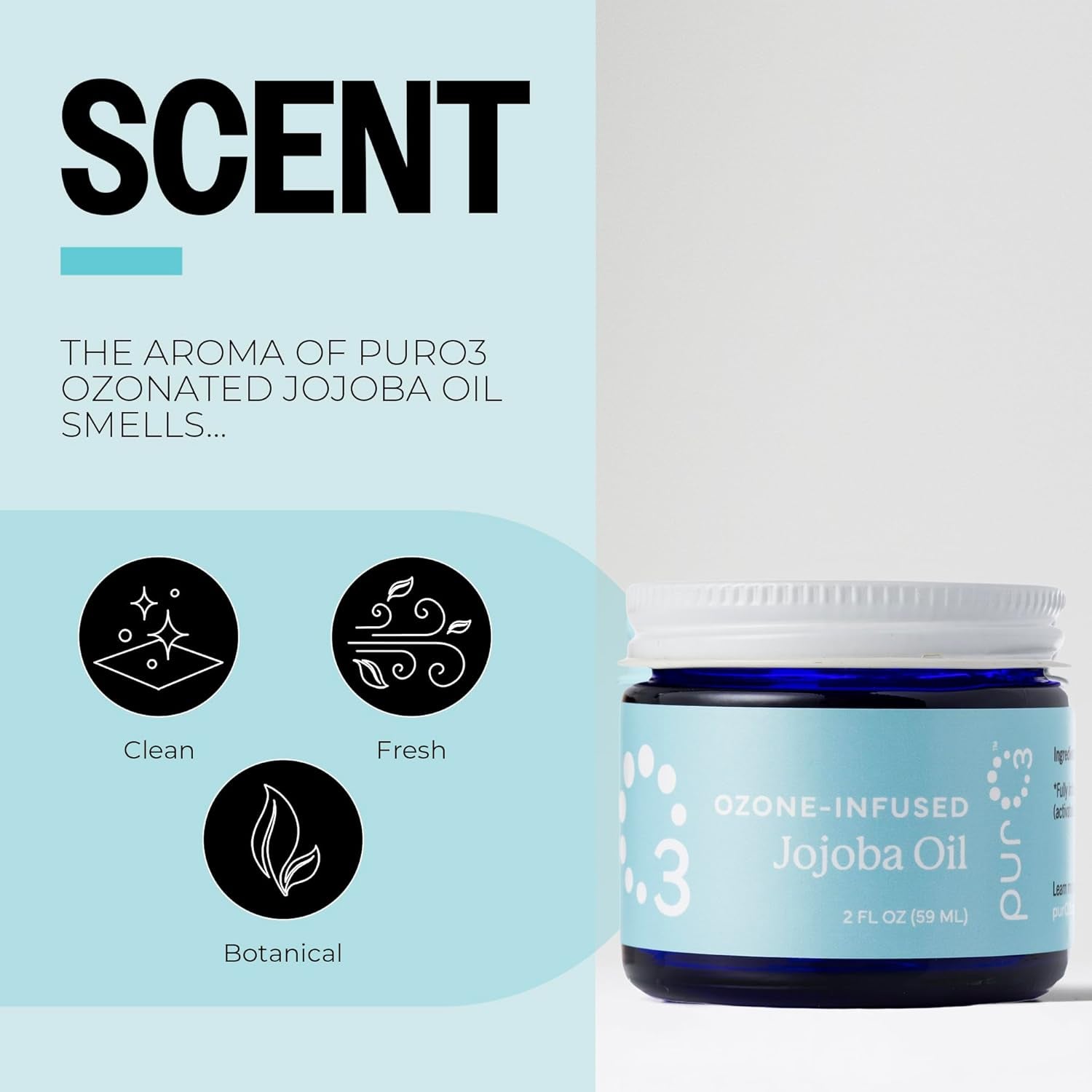 PurO3 Ozone-Infused Jojoba Oil – 59ml | Deep Hydration & Skin Renewal