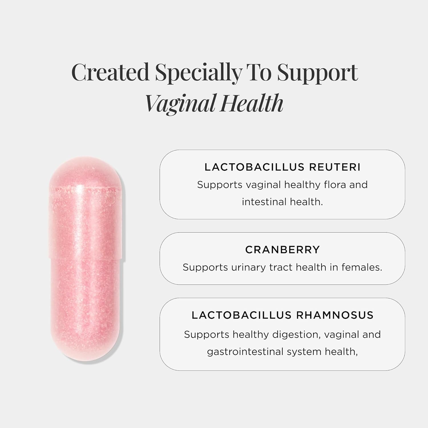 JSHealth Vaginal Probiotic+ Supplement – 30 Capsules | Gut, Vaginal & Urinary Tract Support for Women