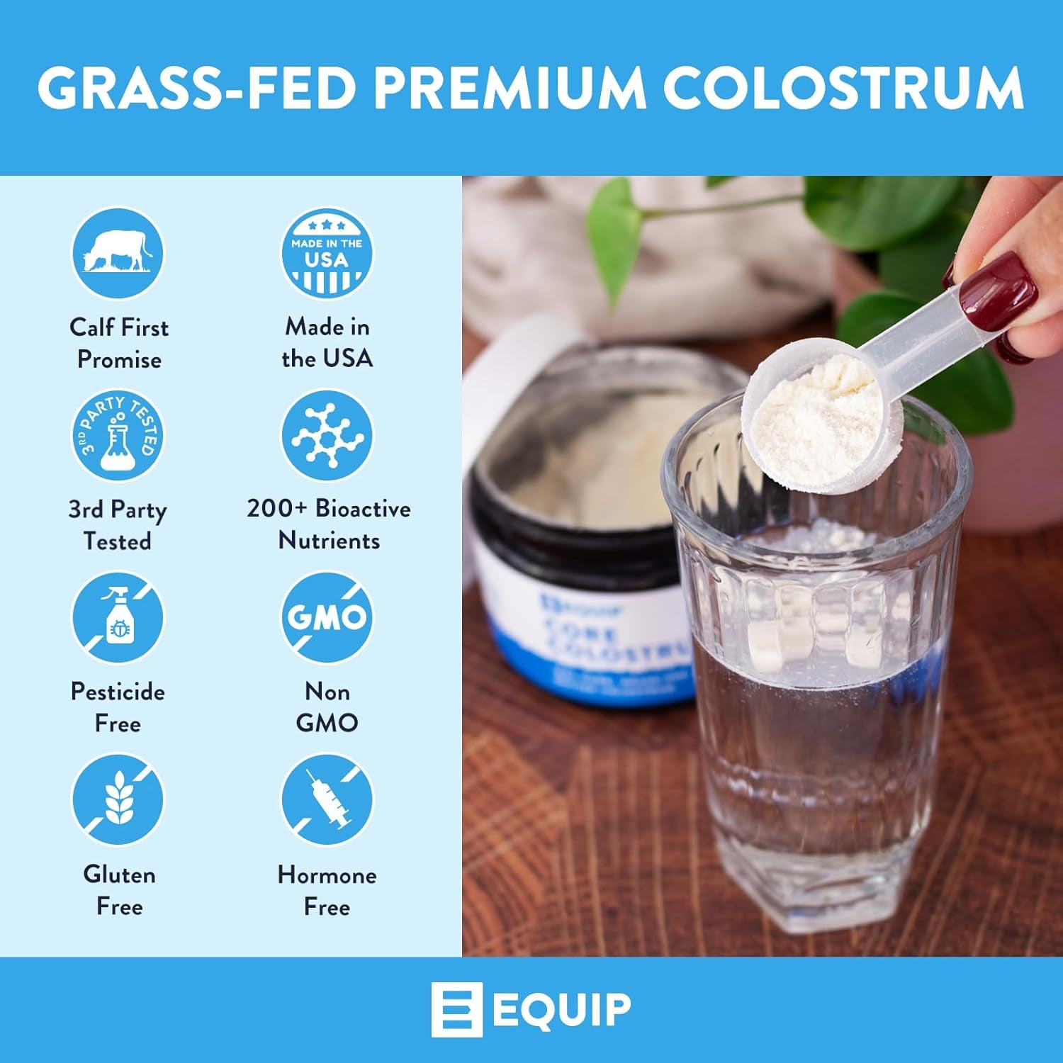 Foods Core Colostrum | Grass Fed Colostrum Powder 3,000Mg | Gut Health, Immunity, Recovery | Lactoferrin Supplements | Keto Friendly Colostrum Supplement | 30 Servings, Unflavored