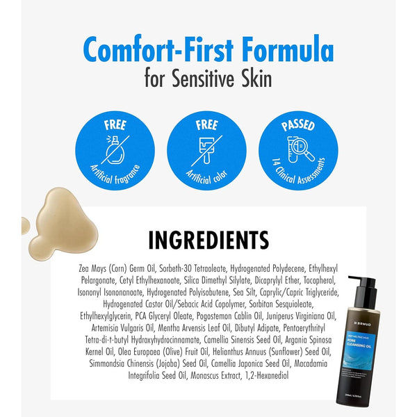 BRMUD Deep Melting Mud Pore Cleansing Oil – 200ml | Deep-Cleansing & Hydrating Face Oil