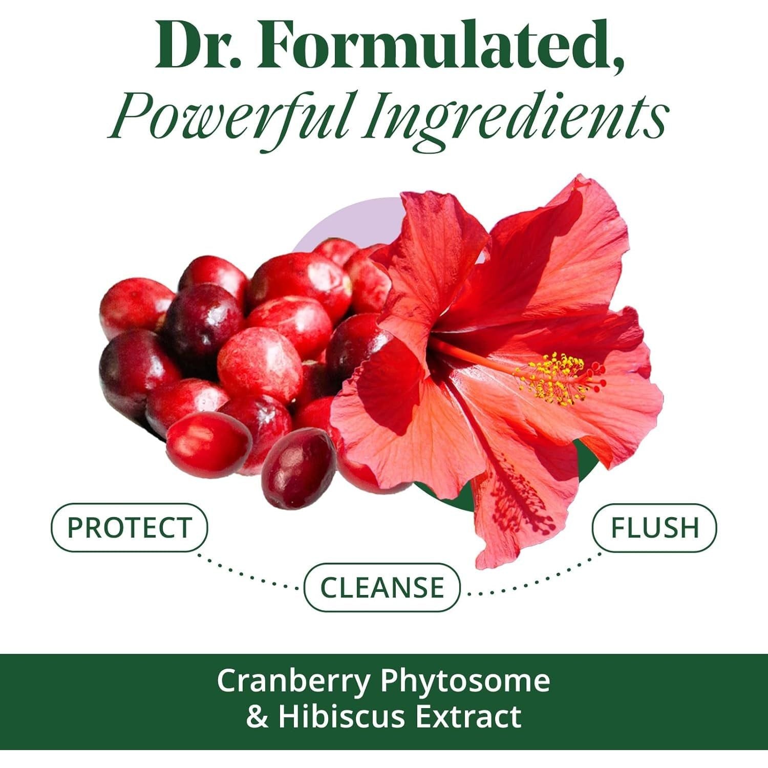 Semaine Urinary Tract Cleanse & Protect – 30 Capsules | Fast-Acting UTI Support with Cranberry & Hibiscus