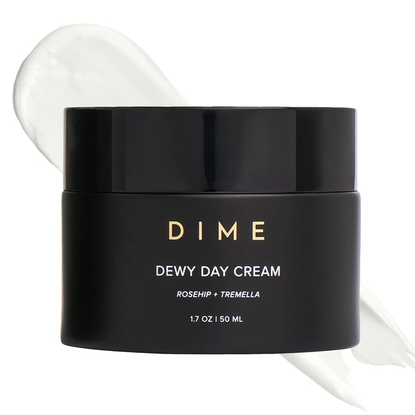 DIME Dewy Day Cream – 50ml | Lightweight, Vegan Daily Moisturiser for Hydration, Firmness & Radiance