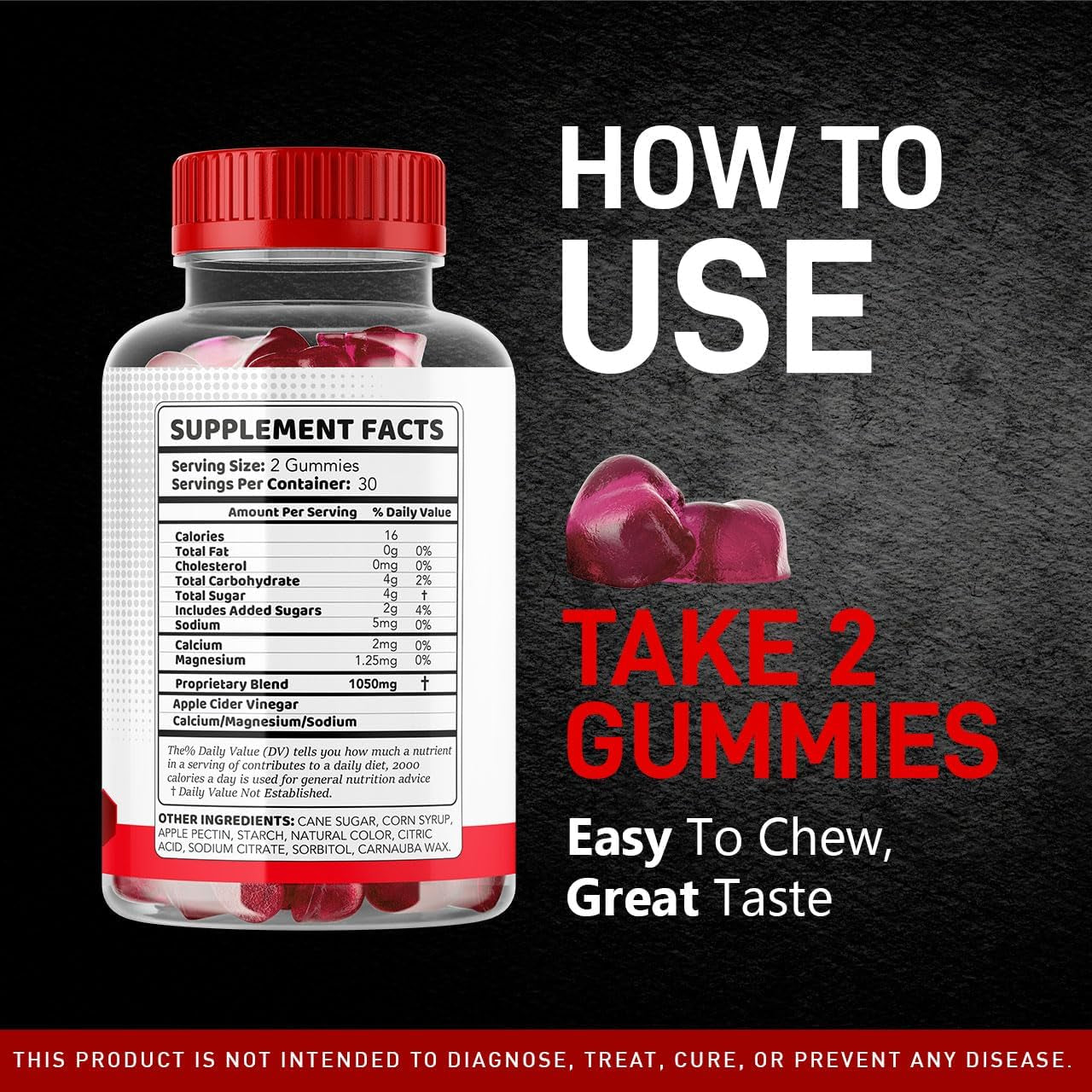 LIVORKA Vital Pump XL Max Male Gummies – 60 Gummies | Daily Energy, Vitality & Performance Support for Men – 1050mg Formula