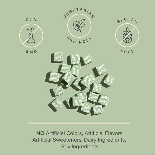 Chewsy Peaceful Sleep Chews – Midnight Mint, 30 Chews | Fast-Acting Melatonin Sleep Aid with L-Theanine & Botanicals