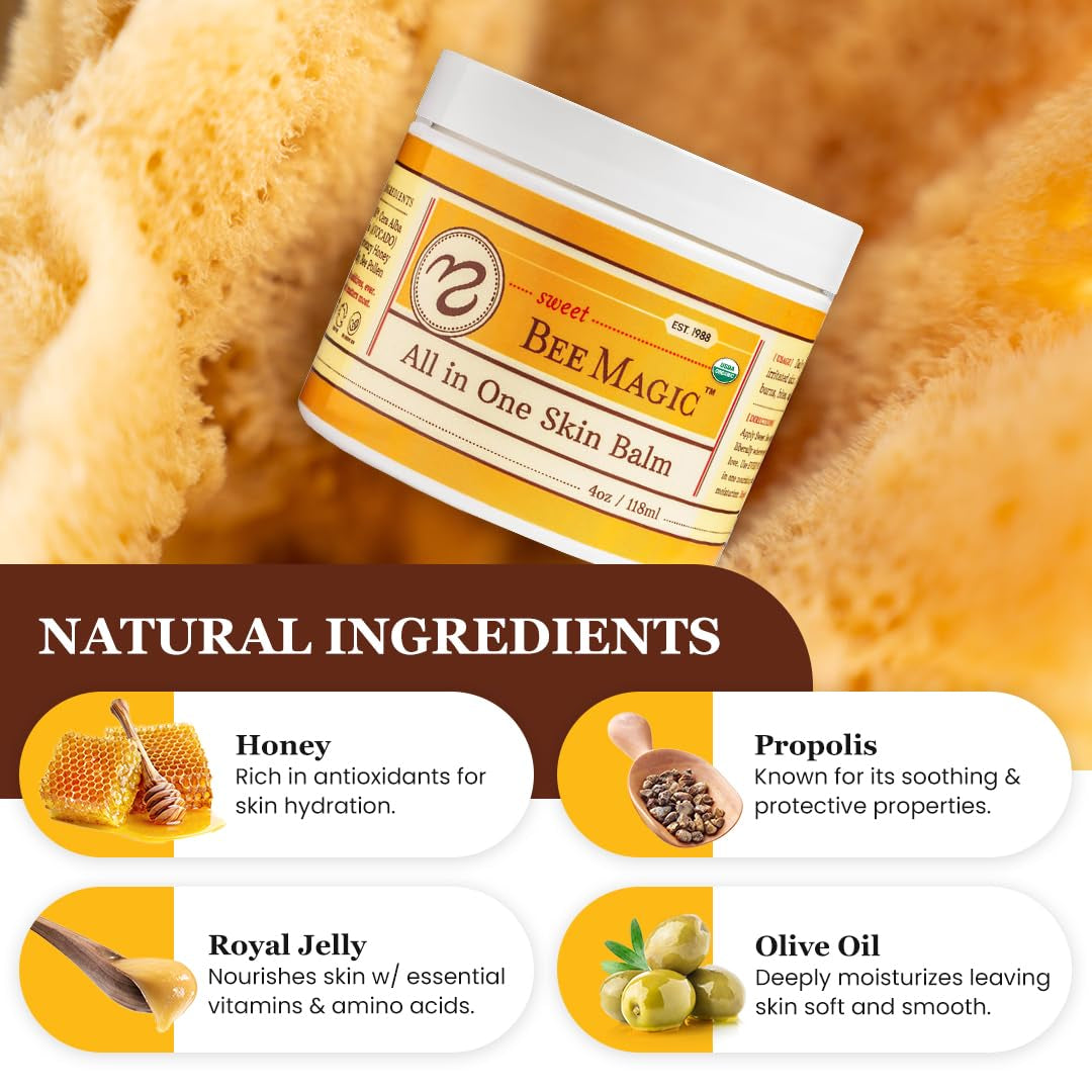 Sweet Bee Naturals All-In-One Skin Balm – 118ml | Soothing, Nourishing Relief for Sensitive Skin