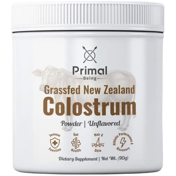 Primal Being Grassfed New Zealand Colostrum Powder – 90g | Immune, Gut & Muscle Recovery Support