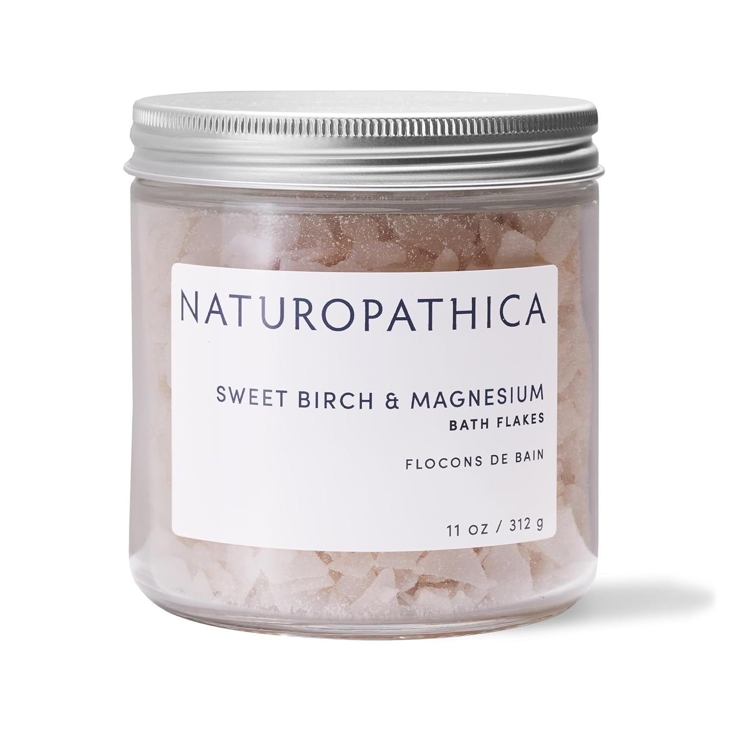 Naturopathica Sweet Birch & Magnesium Bath Flakes – 312g | Relaxing Muscle Relief & Stress Support