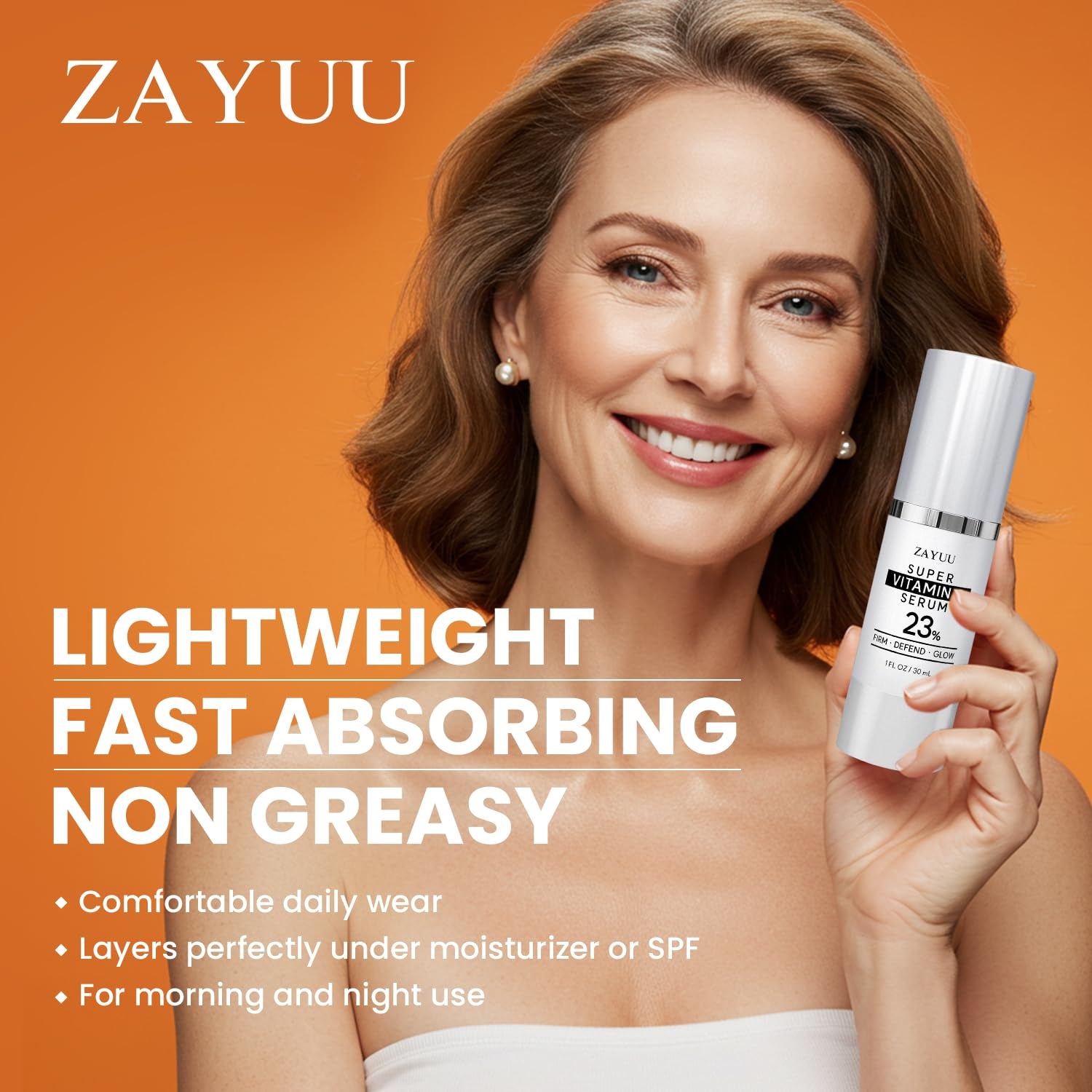 ZAYUU Super Vitamin C Serum – 30ml | 23% Pure Vitamin C for Radiance, Hydration & Firmness