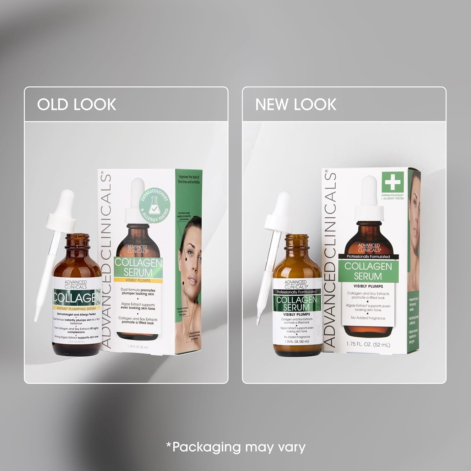 Collagen Serum for Face | Visible anti Aging Collagen Peptide Serum + Hyaluronic Acid Moisturizer Improves Look of Wrinkles, Dry Skin, & Fine Lines, No Added Fragrance, 1.75 Fl Oz