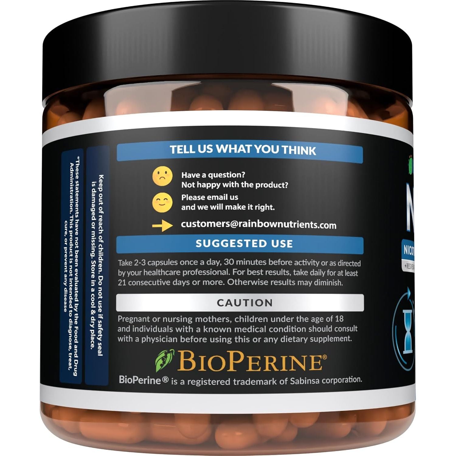 Rainbow Nutrients NAD+ – 90 Capsules | Advanced Anti-Aging & Cellular Energy Support