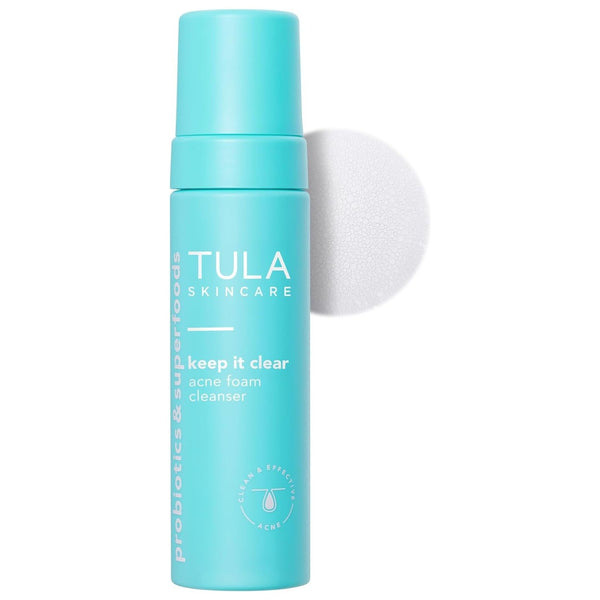 TULA SKINCARE Keep It Clear Acne Foam Cleanser – 186ml | Gentle, Effective Acne Treatment