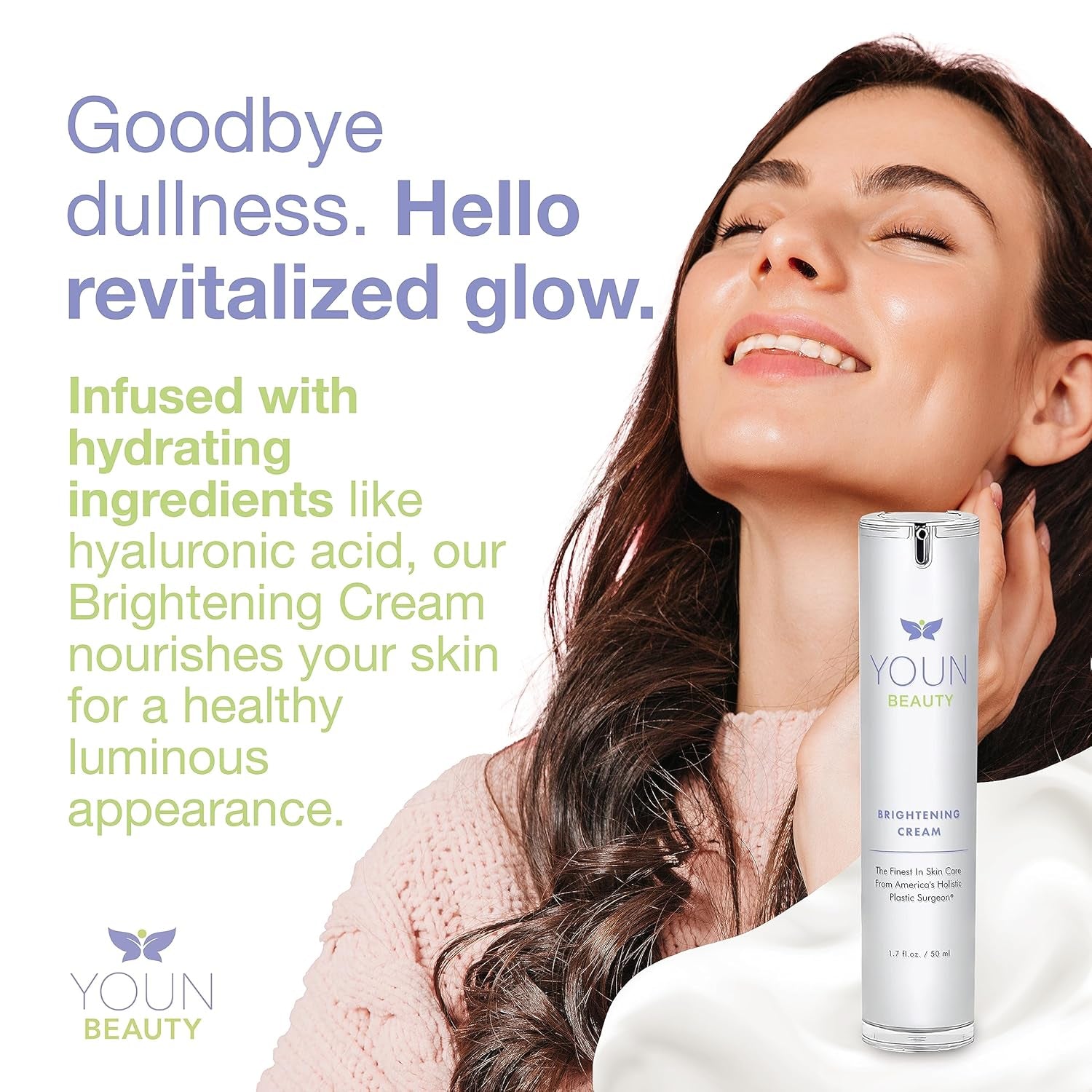 YOUN Beauty Brightening Cream – 50ml | Dark Spot Correcting & Radiance Boosting Moisturizer