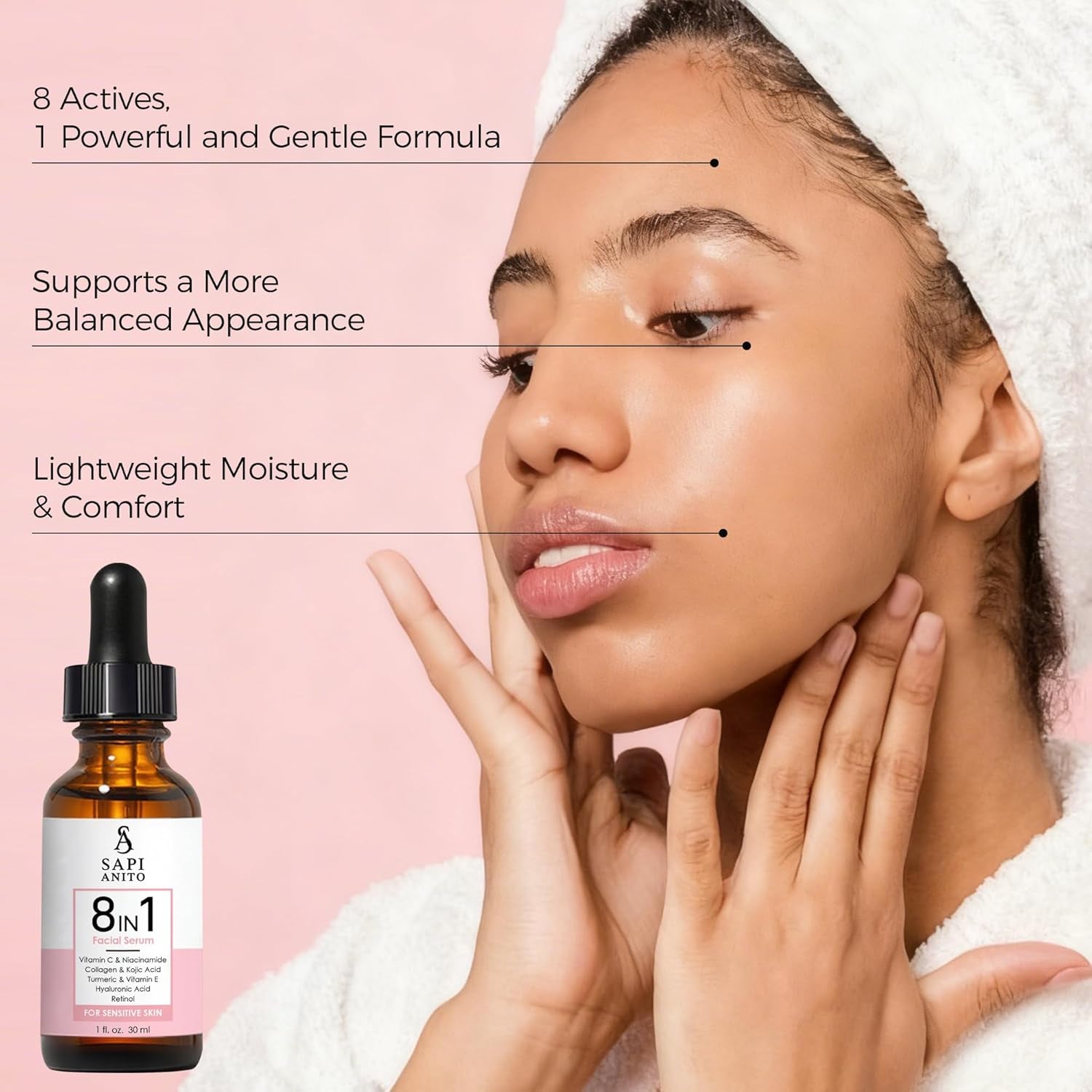 SA Sapi Anito 8In1 Facial Serum For Sensitive Skin - 30ml