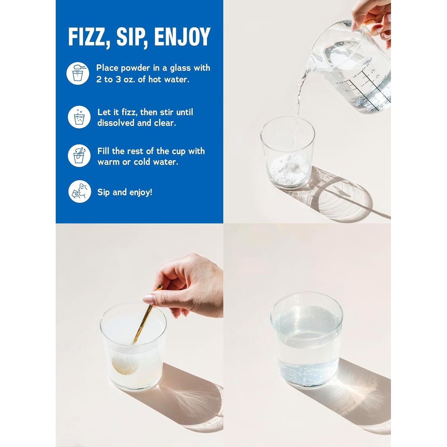 Natural Vitality Calm Relaxing Magnesium Citrate Drink Mix – 30 Stick Packets | Ease Stress, Support Sleep & Promote Calm