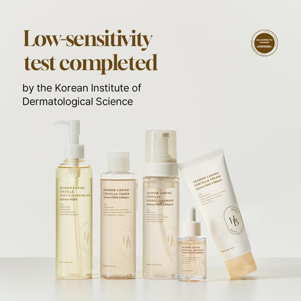 HEVEBLUE Salmon Caring Centella Light Cleansing Oil – 250ml | Salmon PDRN Formula for Deep Cleansing, Repair & Radiant Skin