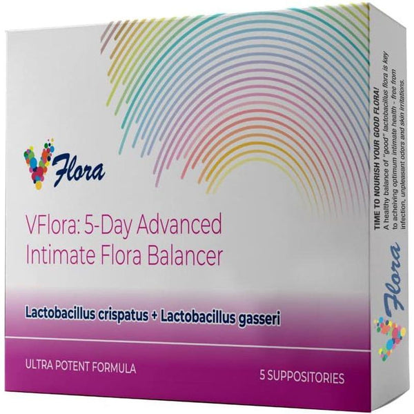 VagiBiom VFlora: 5-Day Advance Intimate Flora Balancer – 5 Suppositories | pH Balance & Vaginal Health Support