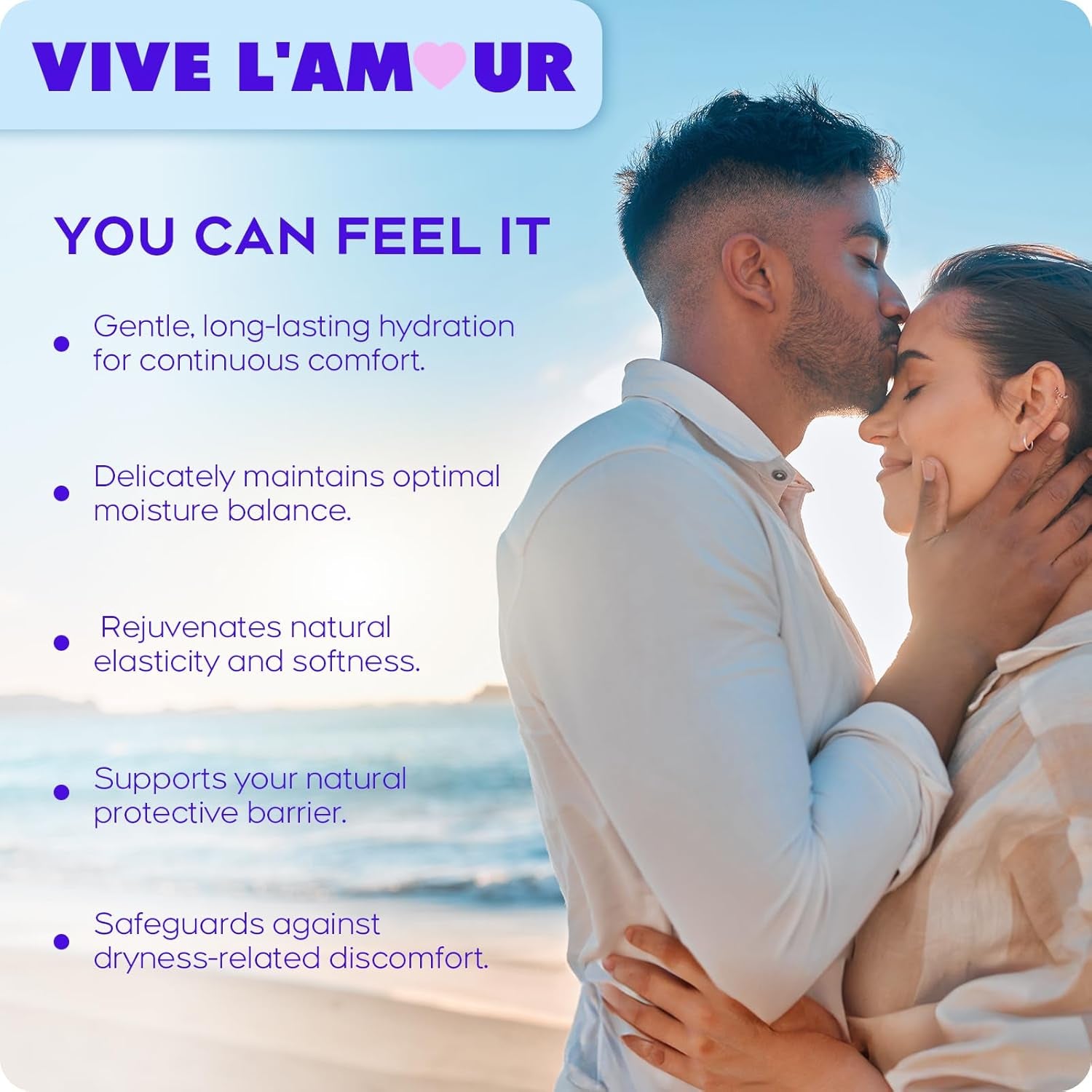 Vive L'Amour 1.5% Hyaluronic Acid Vaginal Suppositories, Vaginal Moisturizer, Continuous Hydration, Relieves Dryness, Restores Natural Softness & Elasticity, Enhances Vaginal Health (12 Inserts)