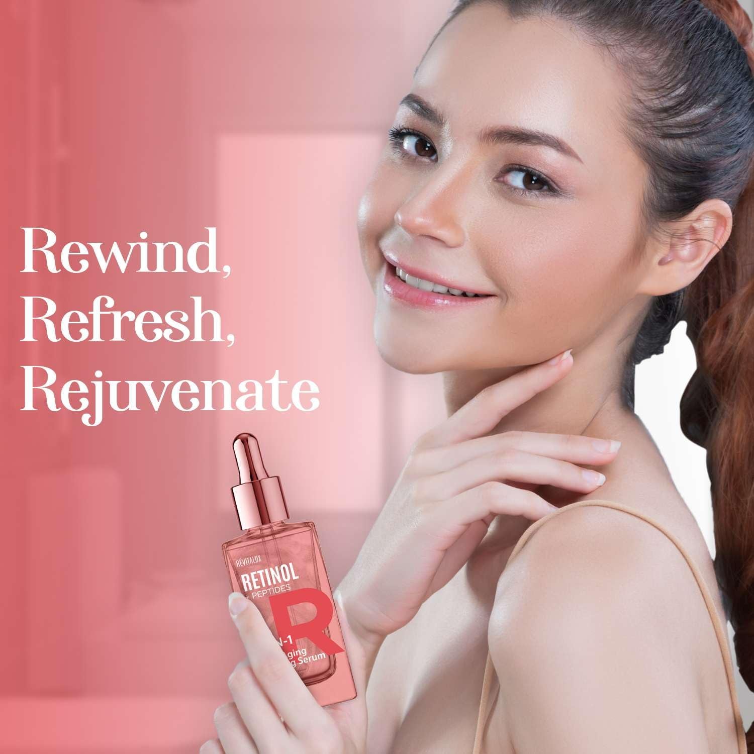 RevitaLux Retinol & Peptides 2-In-1 Anti-Aging Priming Serum – 60ml | Korean Skincare for Firm, Youthful Skin
