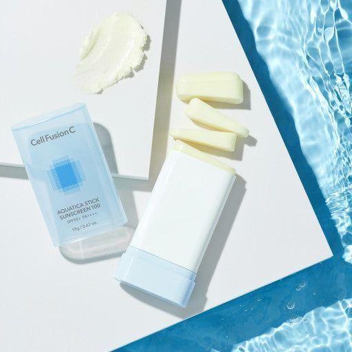[Cell Fusion C] Aquatica Stick Sunscreen 100 SPF50+ PA++++ 19g - Glam Global UKCell Fusion C