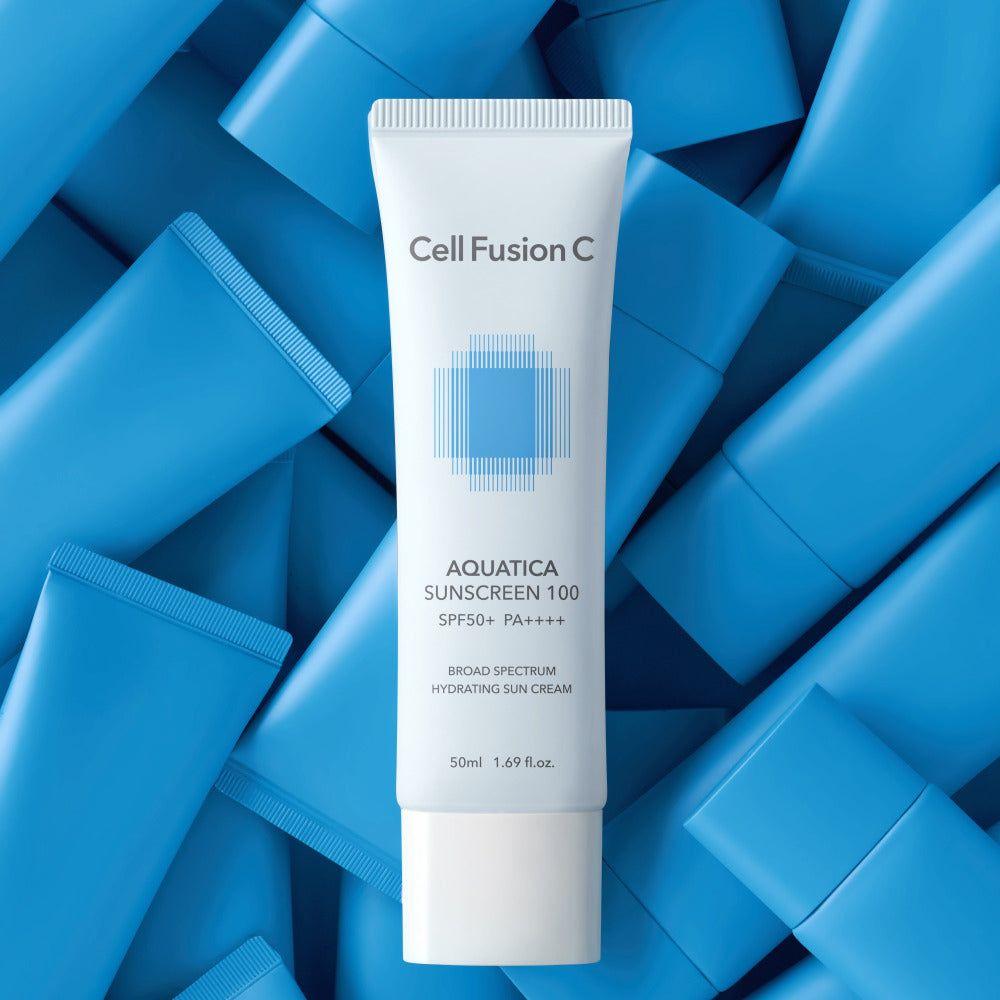 [Cell Fusion C] Aquatica Sunscreen SPF50+ / PA++++ 50ml - Glam Global UK