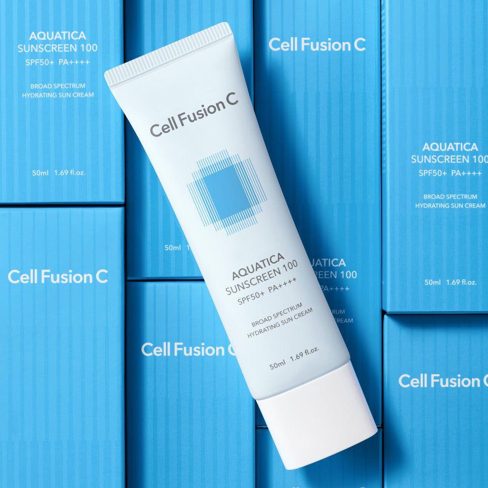 [Cell Fusion C] Aquatica Sunscreen SPF50+ / PA++++ 50ml - Glam Global UK