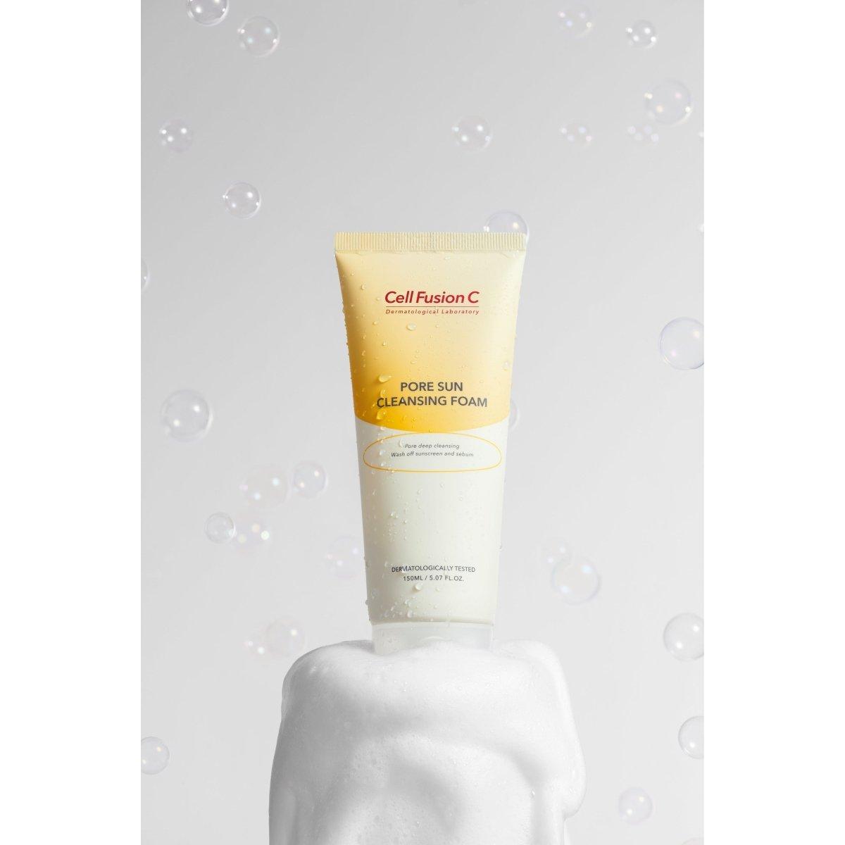 [Cell Fusion C] Pore Sun Cleansing Foam 150ml - Glam Global UK