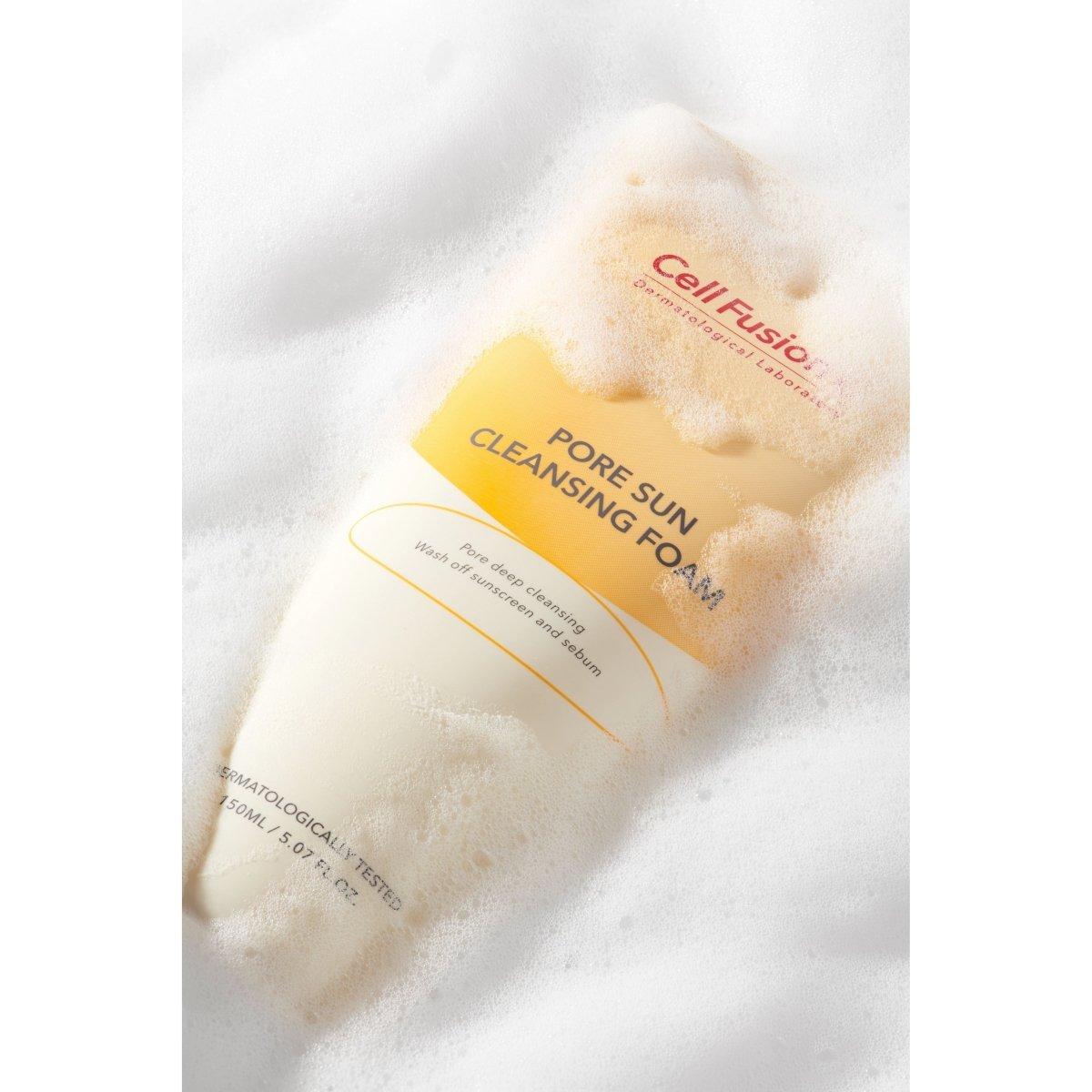 [Cell Fusion C] Pore Sun Cleansing Foam 150ml - Glam Global UK