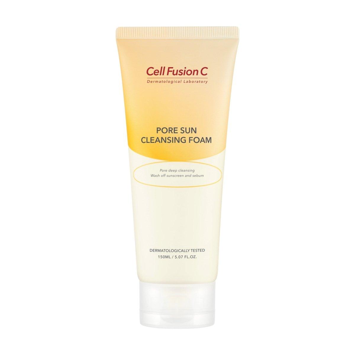 [Cell Fusion C] Pore Sun Cleansing Foam 150ml - Glam Global UK