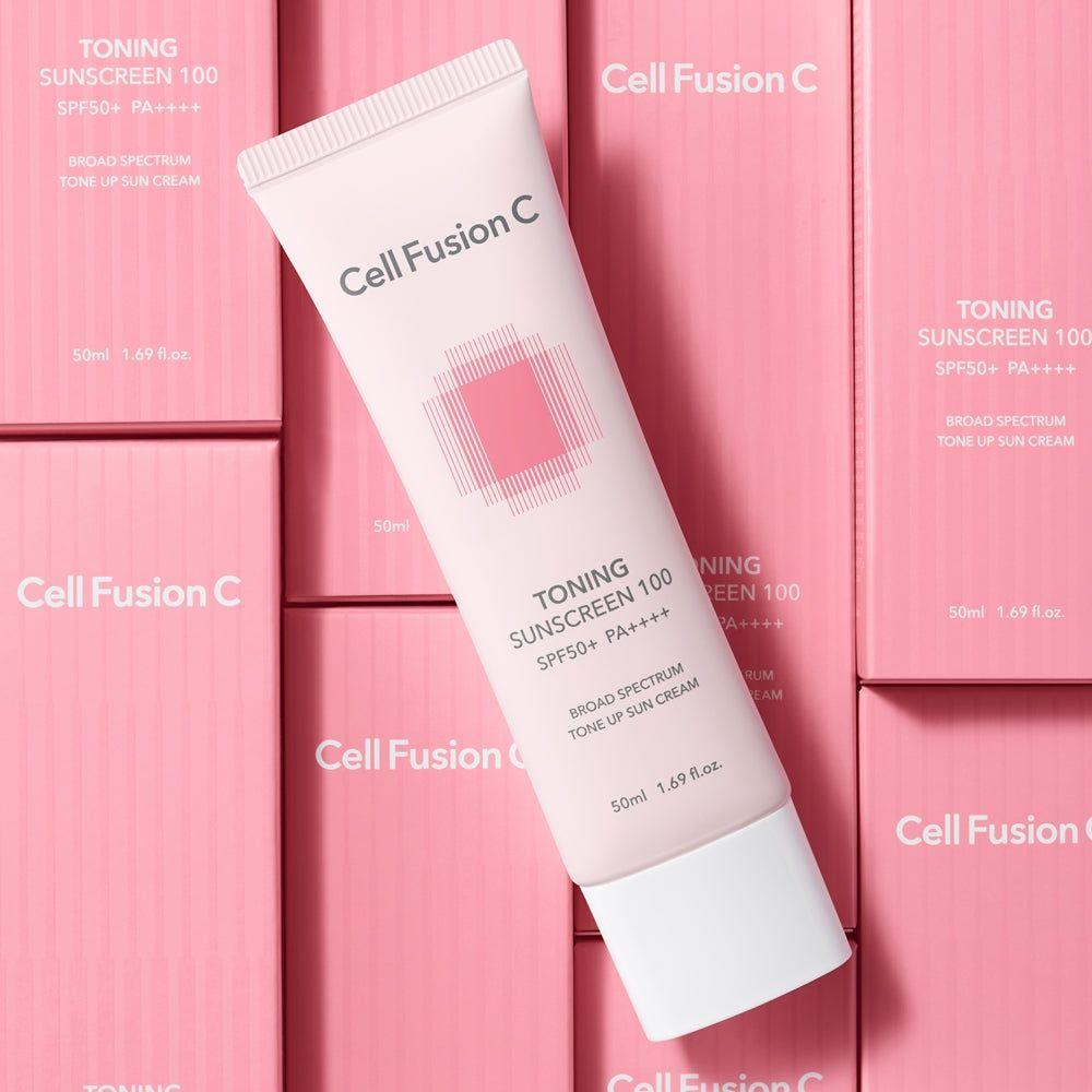 [Cell Fusion C] Toning Sunscreen SPF 50+ / PA++++ 50ml - Glam Global UK