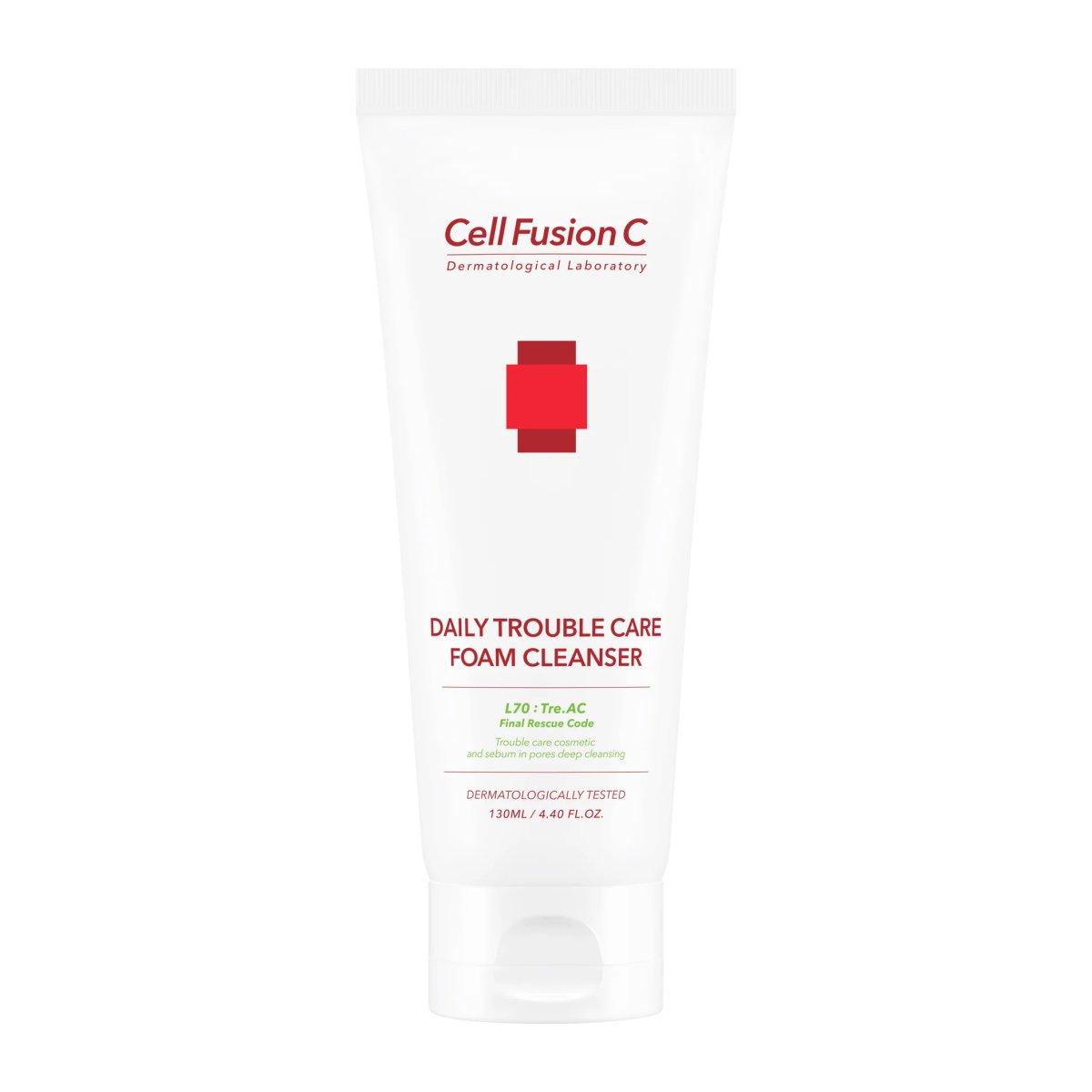 [Cell Fusion C] TRE.AC Daily Trouble Care Foam Cleanser 130ml - Glam Global UK