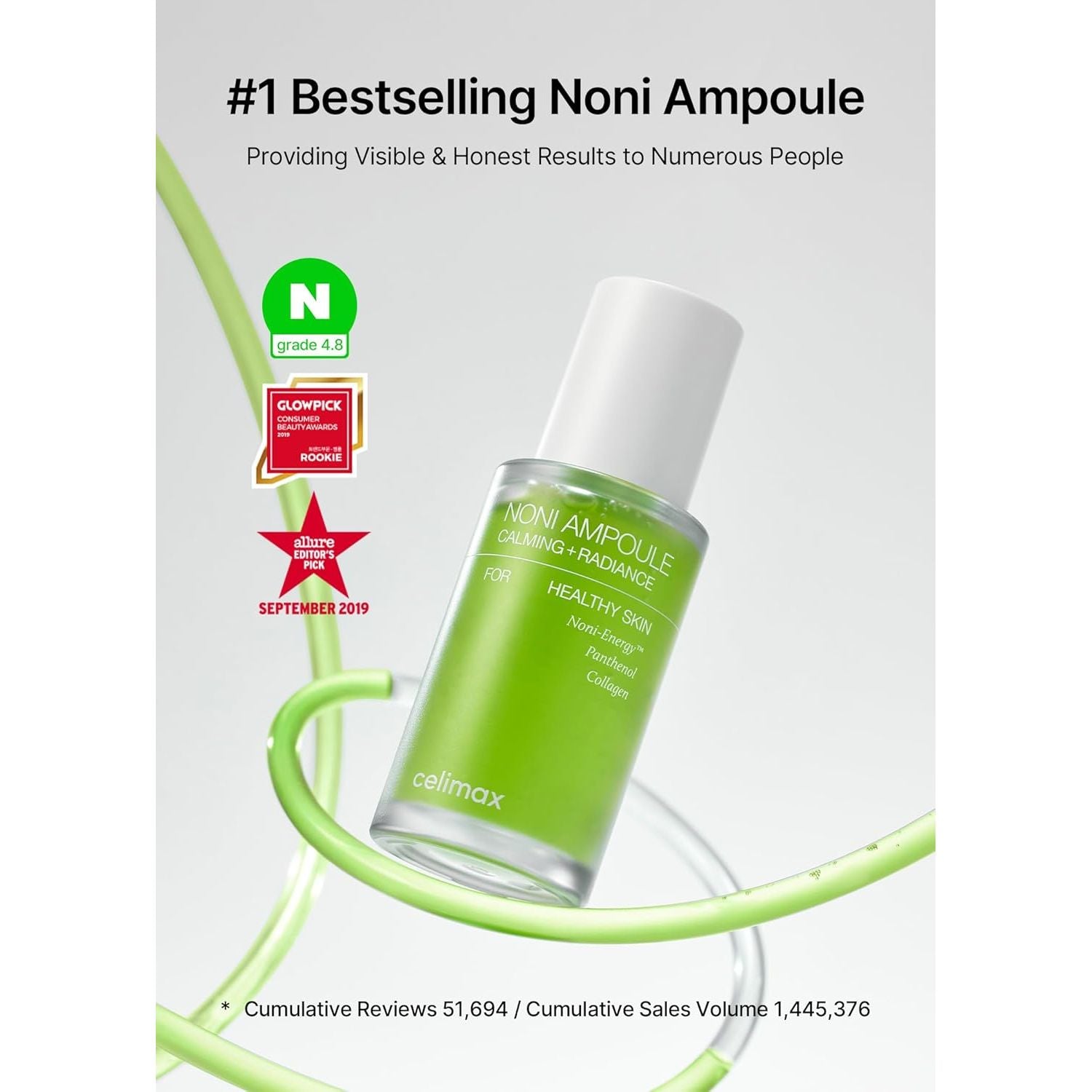 Celimax Noni Ampule – 50ml | Calming, Radiance & Skin Barrier Care