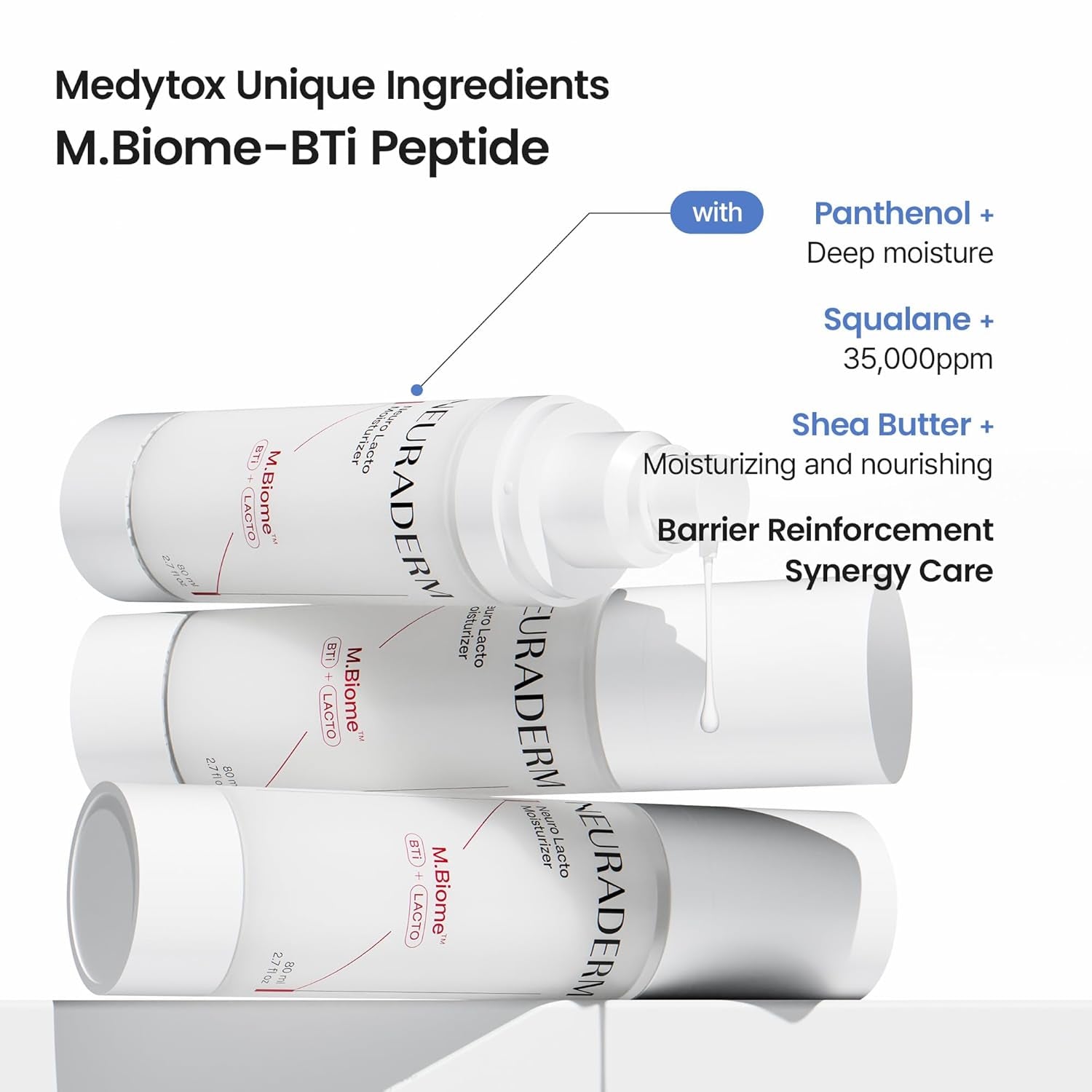 NEURADERM Neuro Lacto Moisturizer – 80ml | Microbiome-Boosting Hydration for Sensitive Skin