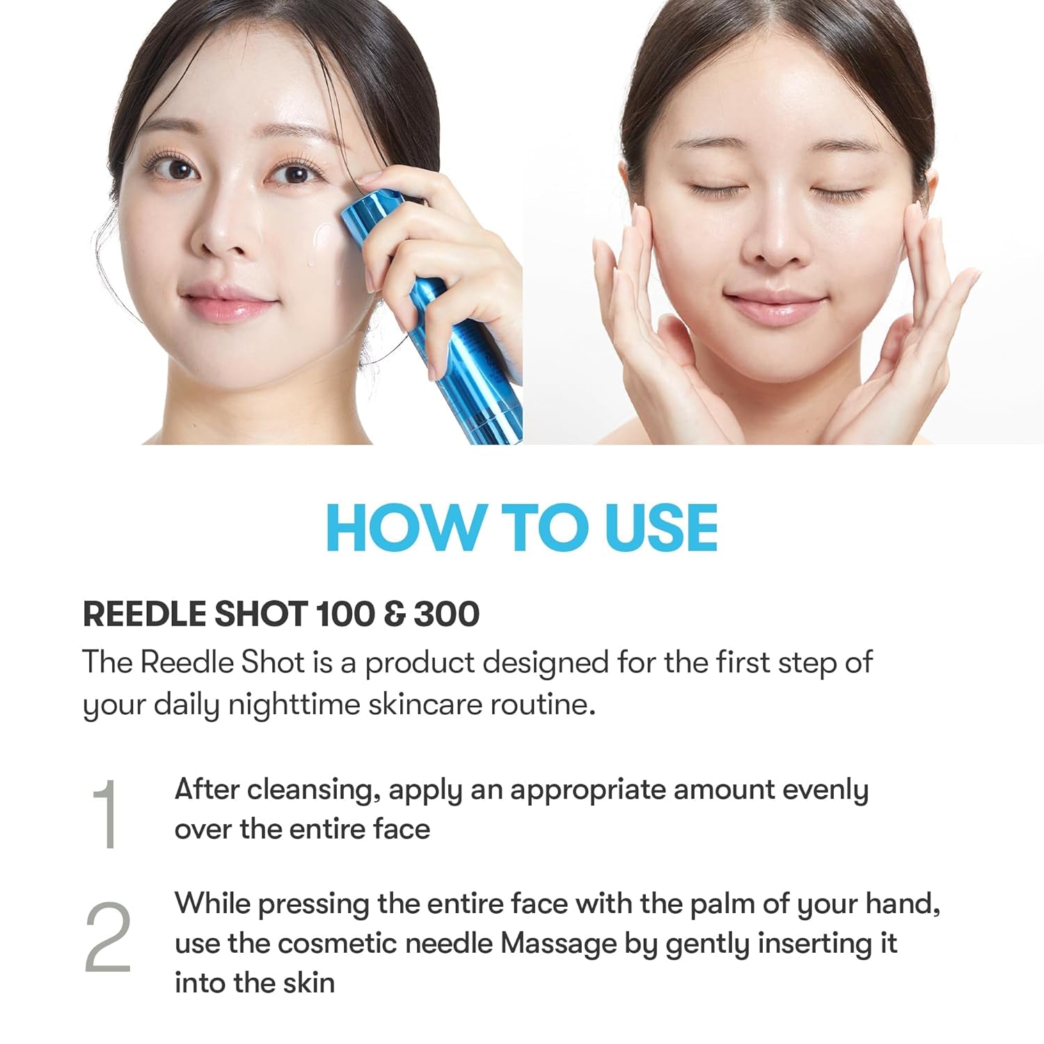 Hydrop Reedle Shot 100 Serum with Hyaluronic Acid & Hydrating Exosome Microneedling Formula, Korean Skin Booster, 1.69 Fl Oz(50Ml)