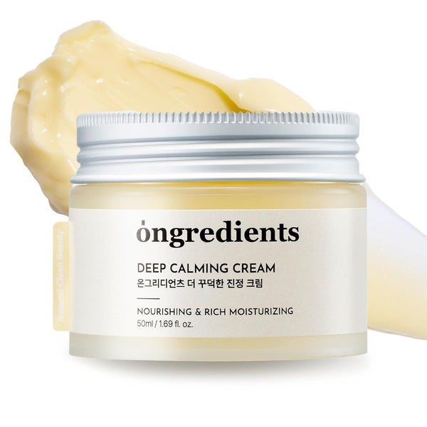 ONGREDIENTS Deep Calming Cream – 50ml | Centella & Ceramide Moisturizer for Sensitive Skin