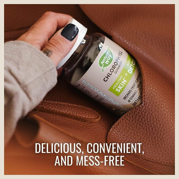 Nature's Way Chlorophyll Gummies, Internal Deodorant Orchard Fruit Flavored - 60 Gummies - Glam Global UKNature's Way