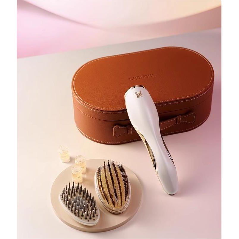 CHOUOHC Gold - decorated Electric Massage Comb - Glam Global UK