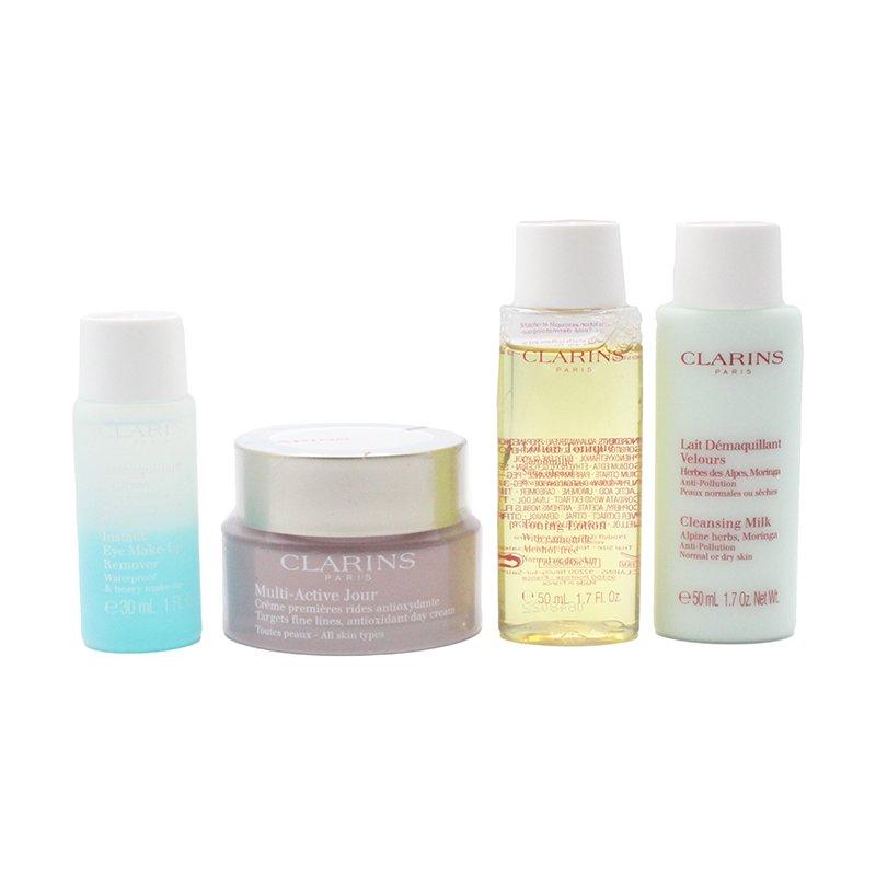 Clarins Gift Set Multi Active Anti Ageing Day Cream & Skincare - Glam Global UK