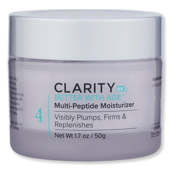 ClarityRx Better With Age Multi-Peptide Moisturizer – 50ml | Firming, Lifting & Hydrating Anti-Aging Cream