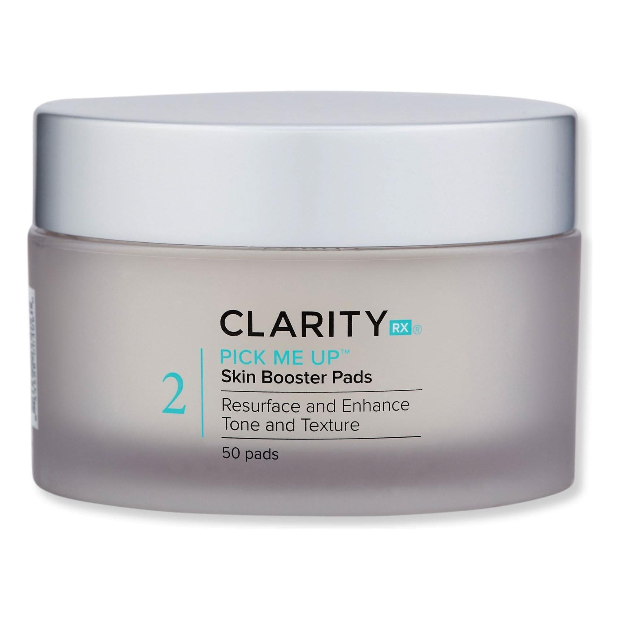 ClarityRx Pick Me Up Booster Pads – 120ml | AHA/BHA Resurfacing Peel Pads for Clear, Radiant Skin