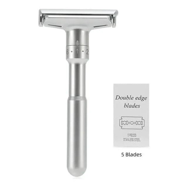 Classic Men's Adjustable Double Edge Safety Razor: Premium Shaving Experience - Glam Global UKGlam Global UK