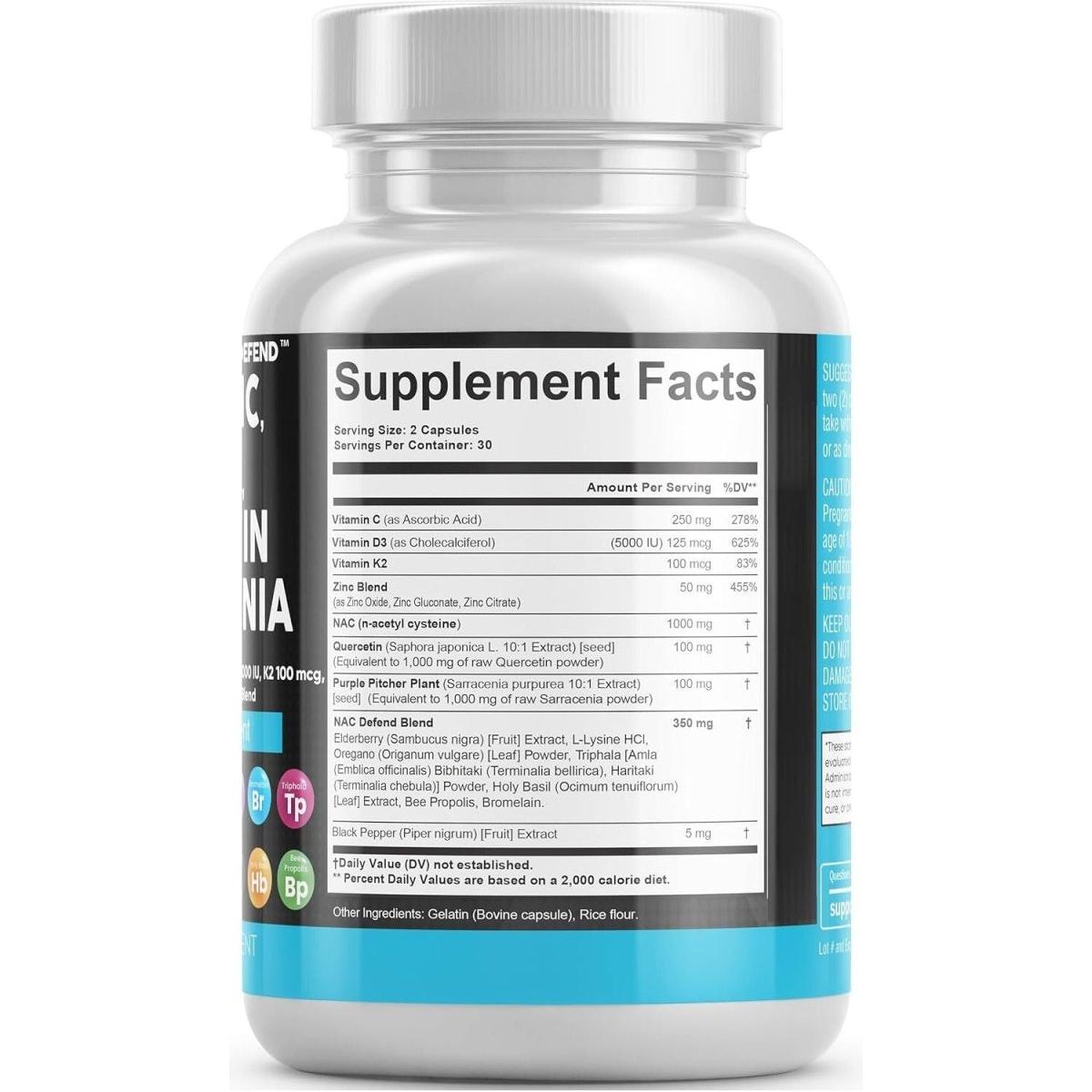 Clean Nutraceuticals NAC Defend All - in - 1 Supplement - 60 Capsules - Glam Global UKClean Nutraceuticals