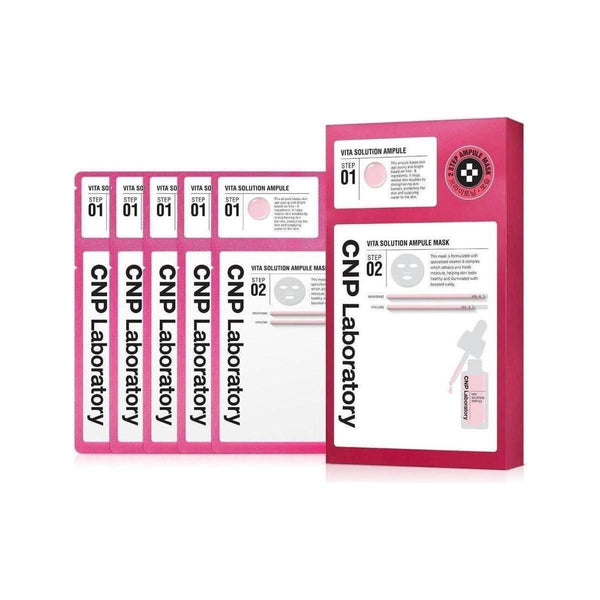 CNP 2 - Step Vita - Solution Ampule Mask 5 Sheets - Glam Global UKCNP